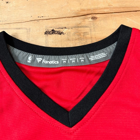 Fanatics Houston Rockets Jersey Youth Mediun NBA Basketball Jalen Green #0 Red - Picture 4 of 10